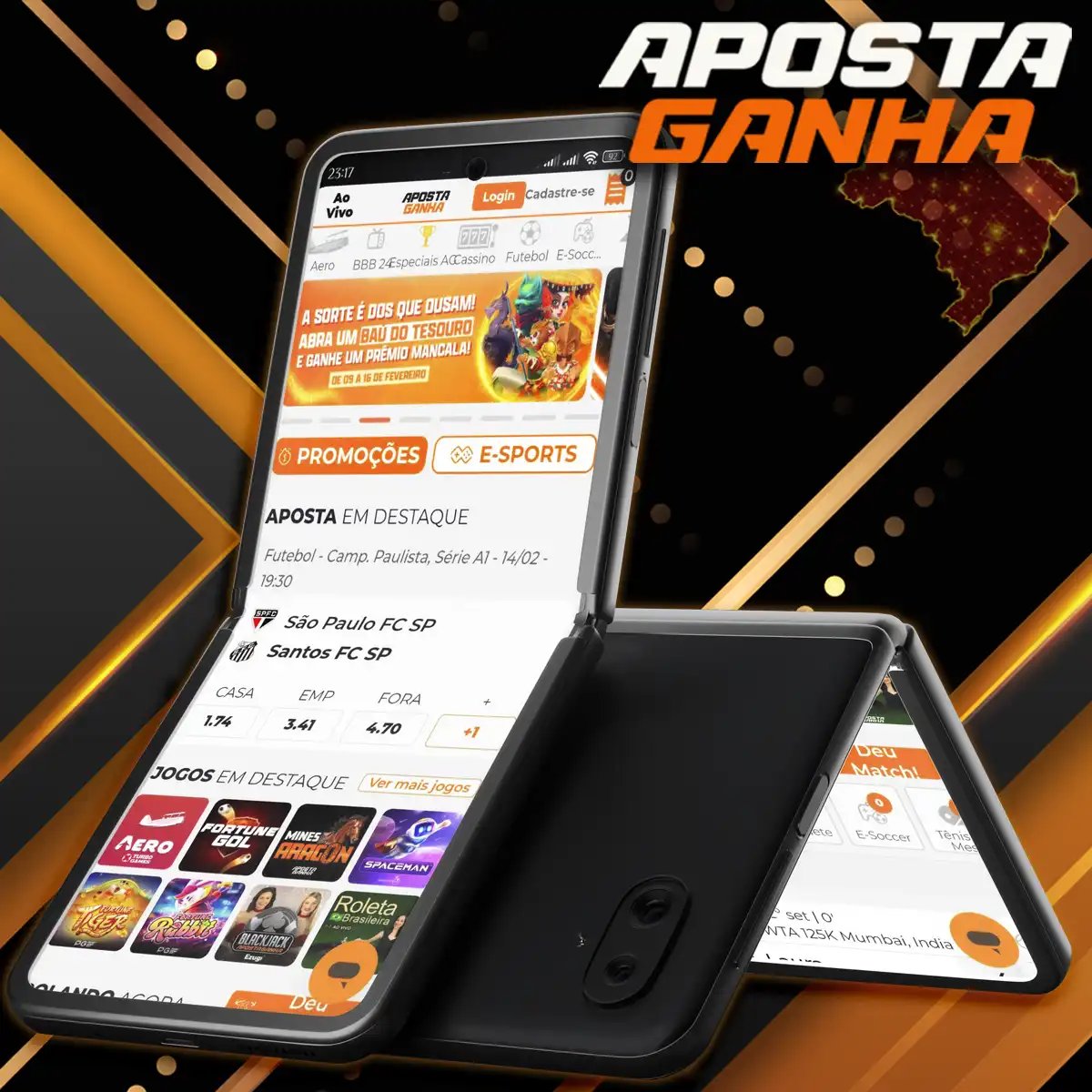 O aplicativo Aposta Ganha é compatível com a maioria dos dispositivos Android disponíveis no mercado.